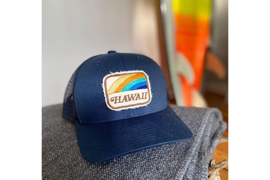 #206 - Basecap Trucker Cap Hawaii blue - 877 Workshop