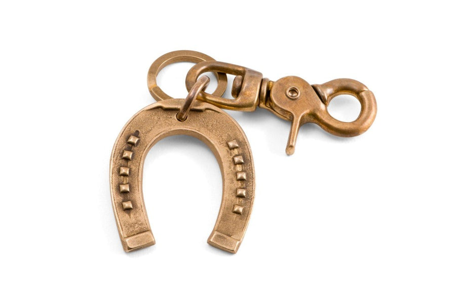 #123 - Keychain Horseshoe brass - 877 Workshop
