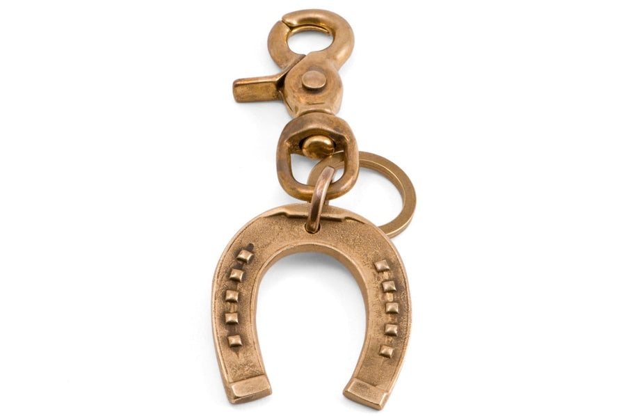 #123 - Keychain Horseshoe brass - 877 Workshop
