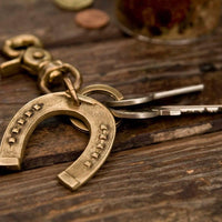 142 - Keychain Horseshoe brass– 877 Workshop