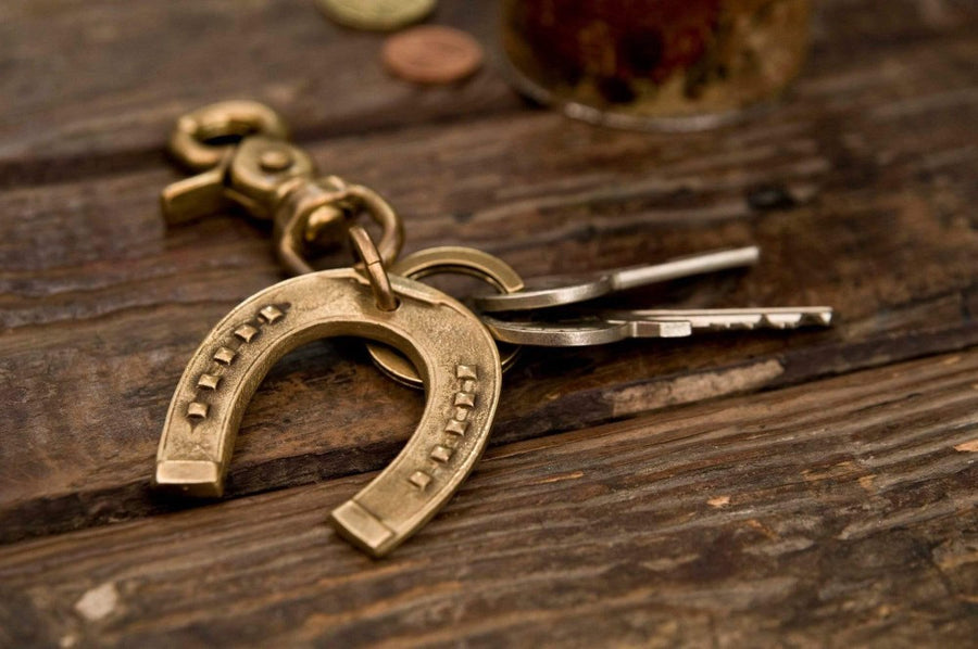 113 Keychain Horseshoe brass 877 Workshop