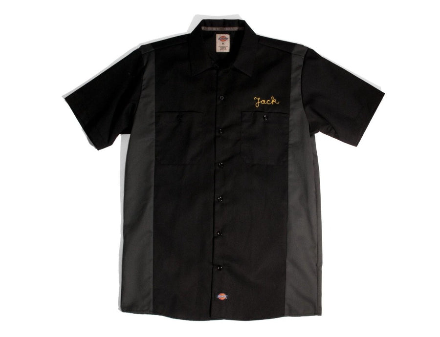 #113 - Men's bowling shirt with embroidery “Devils“ – one of one - 877 Workshop