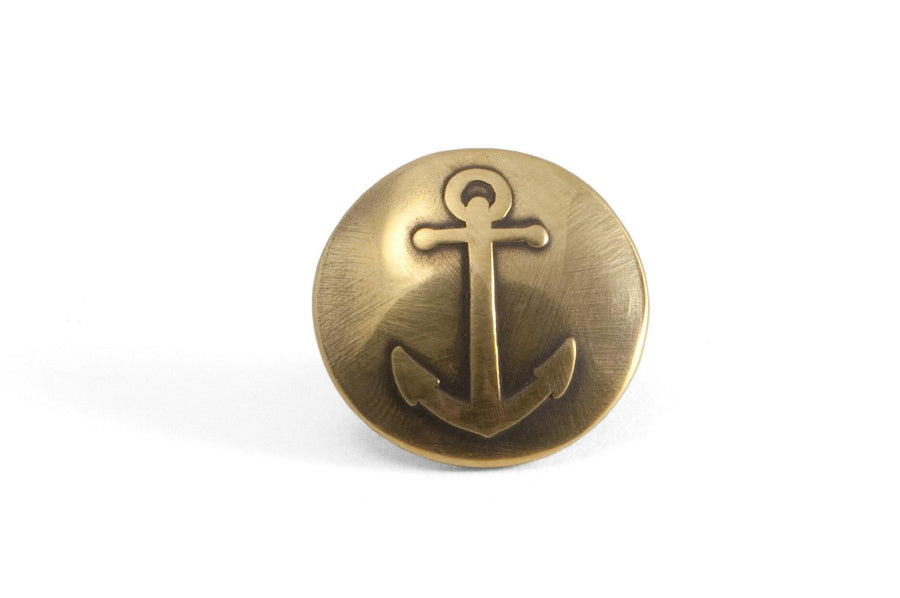 #070 – Sailor Pin: Anchor, Compass Rose, Umi (the Sea) - 877 Workshop