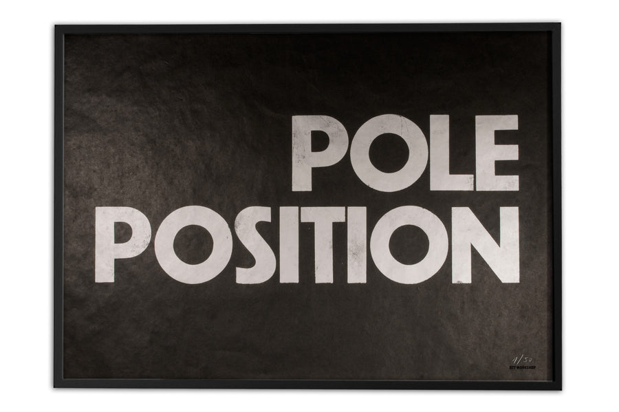 #175 - Poster Woodtype Pole Position - 877 Workshop