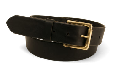 #239 - Men's leather belt Classic black - 877 Workshop