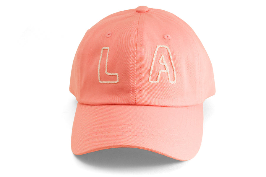 #206 - Basecap Dad Cap LA pink
