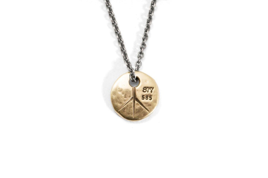 #060 - Necklace Peace - GOLD - 877 Workshop