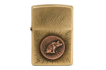 #081 - Windproof lighter Lucky Pig - 877 Workshop