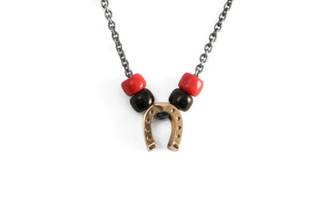 #064 - Necklace Horseshoe - GOLD - 877 Workshop