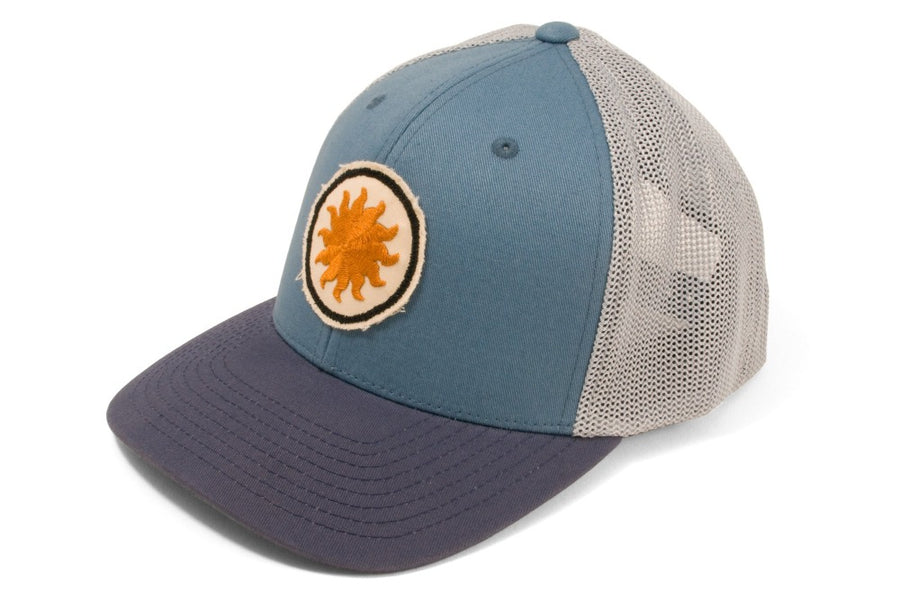 #219 - Basecap Trucker Cap Sun light-blue - 877 Workshop