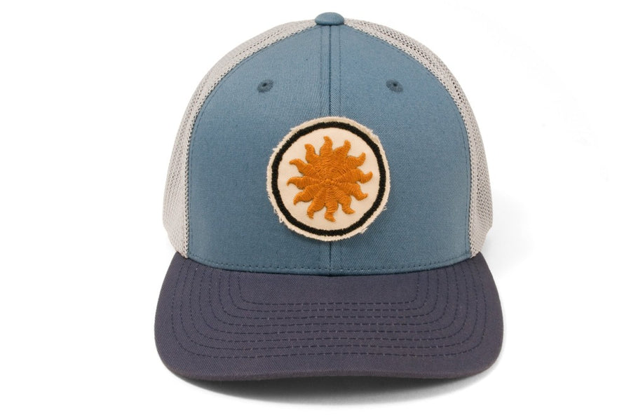 #219 - Basecap Trucker Cap Sun light-blue - 877 Workshop