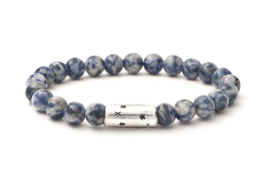 #153 - Men’s beaded bracelet Sodalite blue - 877 Workshop