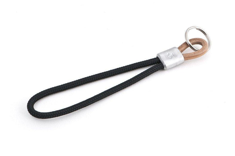 #117 - Keychain anchor sailing rope black - 877 Workshop